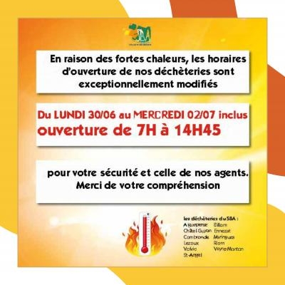 Fortes chaleurs, modification des horaires collecte et déchèteries du SBA.jpg